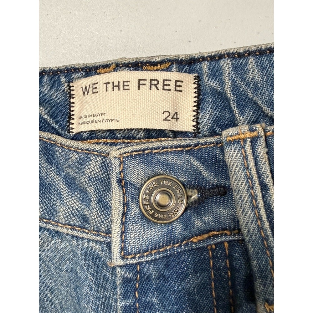 We The Free Tennessee Low Rise Boyfriend Jeans Women's 24 Distressed Free People - Picture 4 of 16